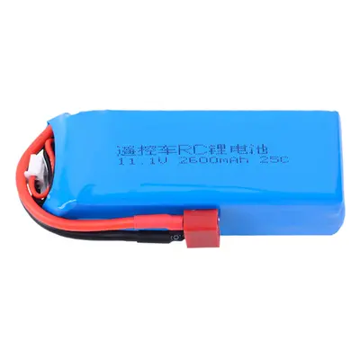 Bateria LiPo 11.1V 2600mAh 25C 3S com plug T para carro de controle remoto MJX 16207/16208/16209