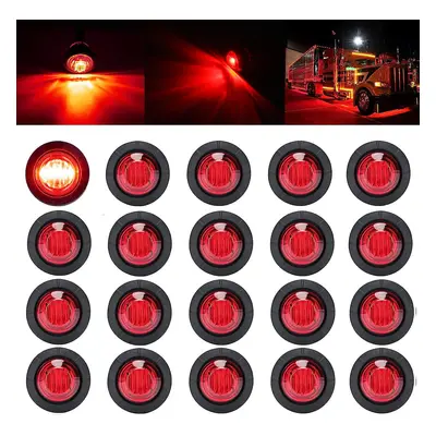 20PCS 12V Indicador lateral de luz de marcador LED para carro, caminhão, van, trailer e barcos L