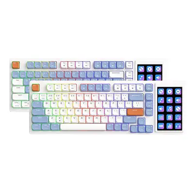 Teclado mecânico para jogos de baixo perfil com tela sensível ao toque AJazz AKP815, 81 teclas +