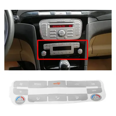 Adesivo de reparação do botão de controle do ar condicionado do carro para Ford S-Max / para Mon