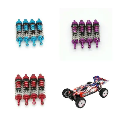 Amortecedor de óleo de metal atualizado para peças de carro RC Wltoys 124008 124010 144001