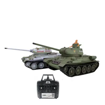 Heng Long TK7.0 3909-1 Tanque RC Russo T34/85 1/16 2.4G Veículos de Batalha com Som, Fumaça e Di