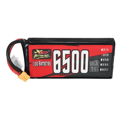 Bateria LiPo ZOP Power 3S 11.1V 6500mAh 60C 72.15Wh com plug XT60 para carros RC