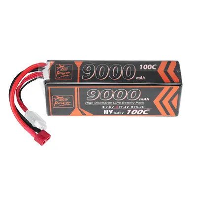 Bateria LiPo ZOP Power 11.4V 9000mAh 100C 3S com plugue T Deans para carro RC