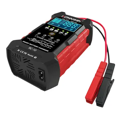 Carregador de bateria automático inteligente KONNWEI 12V 10A e 24V 5A e ferramenta de reparo de 