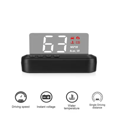 Projetor de Velocidade do Carro OBD HD HUD Display de Cabeça do Velocímetro Automático KMH/MPH C