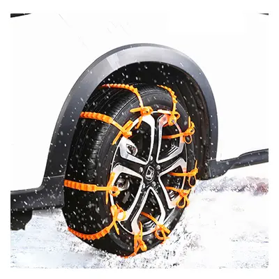 10Pcs Pneus de inverno para carros Correntes de neve Correntes antiderrapantes para pneus Correi