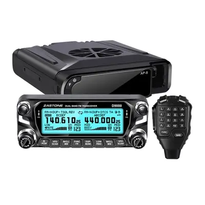 Estação de rádio Zastone D9000 Auto Walkie Talkie 50W UHF/VHF Ham HF Transceptor Dual Band 136-1