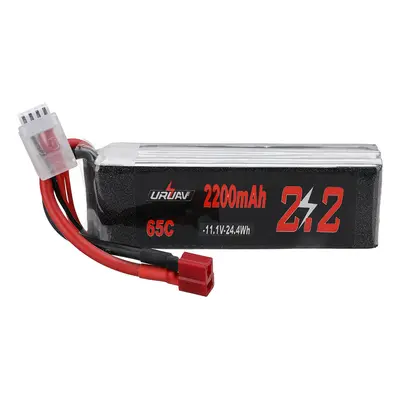 Bateria LiPo URUAV 11.1V 2200mAh 65C 3S com conector T Deans para carro RC