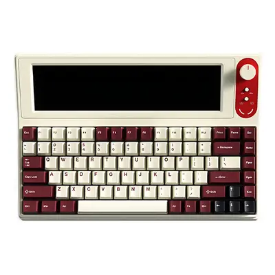 Teclado mecânico com fio inteligente para jogos AJAZZ AKP846 com 84 teclas, display colorido de 