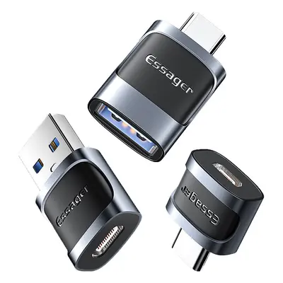 Conversor de adaptador MENSAGEM USB para Tipo-C/Tipo-C para USB/Tipo-C para Micro compatível com