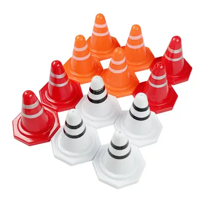 12PCS RBR / C Cone de estrada Indicador Decoração de sinal de rua Peças para Drift SG 1603 1604 