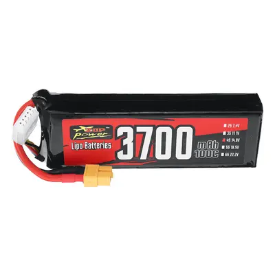 Bateria LiPo ZOP Power 4S 14.8V 3700mAh 100C 54.76Wh com plug XT60 para carro RC