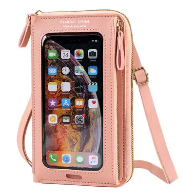 Bolsa de ombro multifuncional para telefone celular com tela sensível ao toque Bolsa mini transp