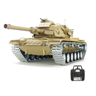 Modelo Tongde M2022-1 1/16 2.4G EUA Tongde M60A1 tanque RC alto-falante batalha disparando model