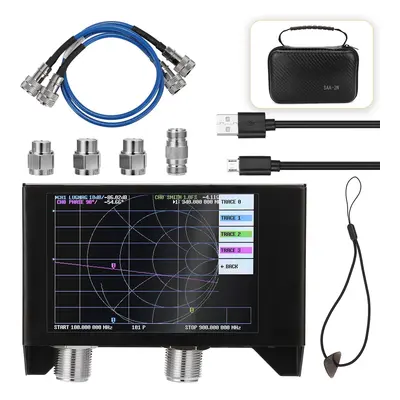 Kit analisador de rede vetorial de bateria 3000mAh SAA-2N NanoVNA V2 3GHz Versão 2.2 HF VHF UHF 