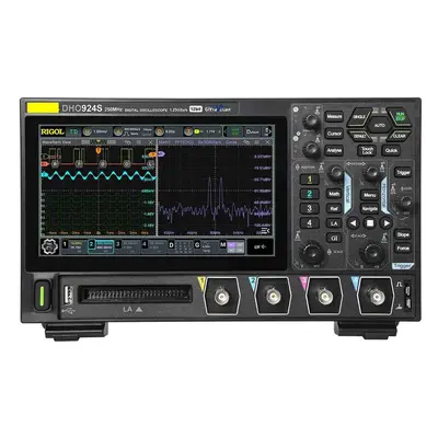 Osciloscópio digital DHO924S 250 MHz 4 canais analógicos Display de alta definição Resolução ver