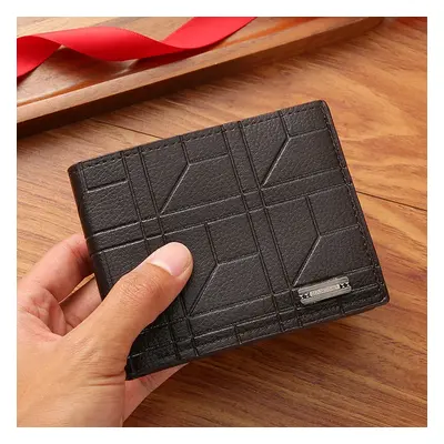 Carteira bifold para homens,moda,em couro PU suave,clipe para dinheiro,slot multicarteira,cartei