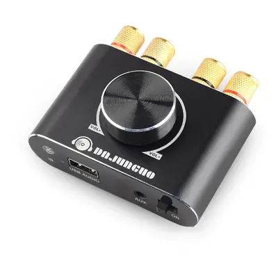 Amplificador de Áudio X50H 2.0 Canal 20W+20W Amplificador Bluetooth com Controle Remoto Suporta 