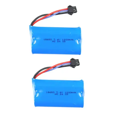 Bateria ZOP Power 7.4V 1200mAh 15C 2S com conector SM para carro RC