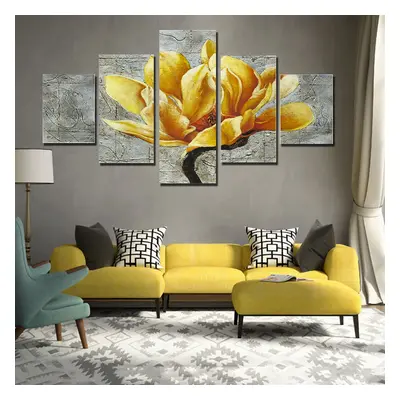 5Pcs Pintura a óleo moderna impressa em tela sem moldura para decoração de parede da casa