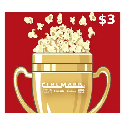 Cinemark Theatres $3 Gift Card US