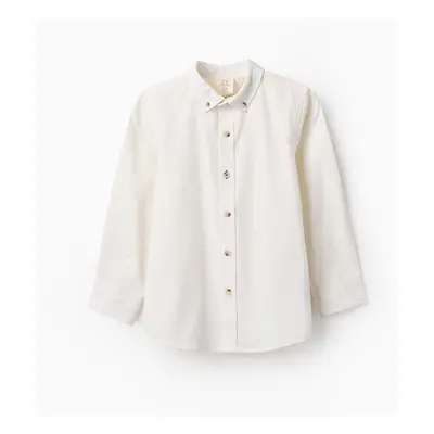 Camisa de Algodão para Menino, Branco