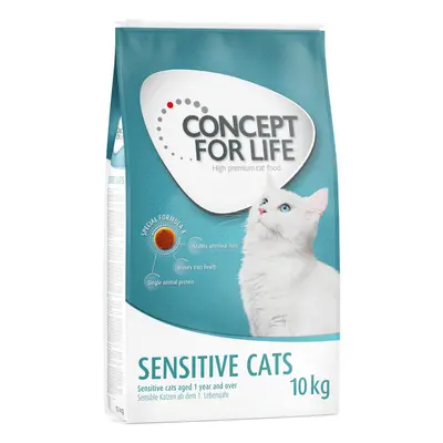 Concept for Life ração para gatos - Pack económico - Sensitive Cats (2 x 10 kg) - Receita melhor