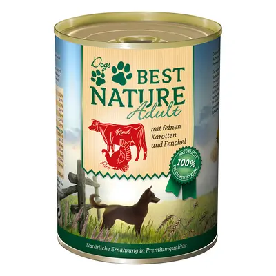 Best Nature Dog Adult 12 x 400 g - Pack económico - Peru, vaca e cenouras