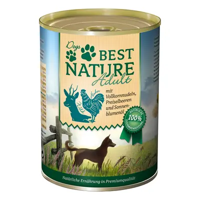 Best Nature Dog Adult 12 x 400 g - Pack económico - Veado, frango e massa