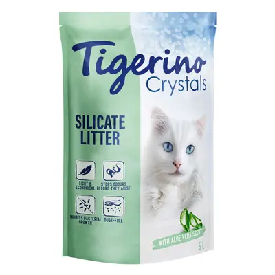 Tigerino Crystals areia absorvente com aroma a aloe vera - 3 x 5 l