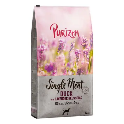 Purizon Single Meat Adult pato com maçã e flores de lavanda - 12 kg