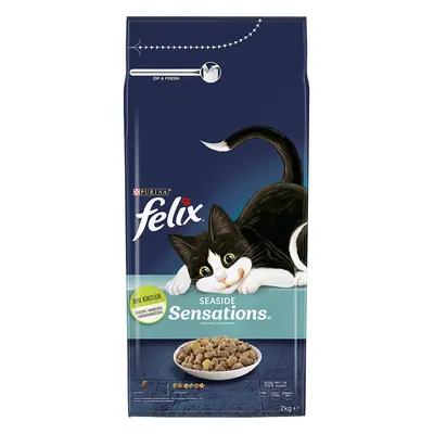 Felix Seaside Sensations com salmão ração para gatos - Pack económico: 3 x 2 kg