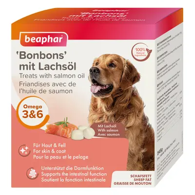 Beaphar 'Bonbons' com óleo de salmão para cães - Pack económico: 2 x 245 g