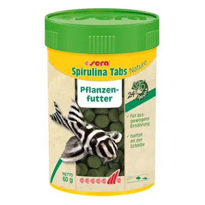 Sera Spirulina Nature comida em patilhas para peixes - 100 comprimidos