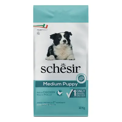 Schesir Dog Dry Medium Puppy com frango - 12 kg