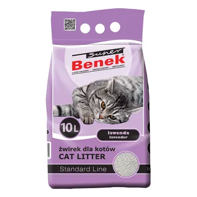 Super Benek Lavender aroma a alfazema areia aglomerante - 10 l (8 kg aprox.)