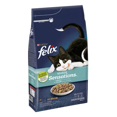 Felix Seaside Sensations com salmão ração para gatos - 4 kg