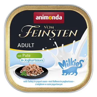 Animonda Vom Feinsten Adult Milkies em molho - Pack económico - Peru em molho de iogurte (32 x 1