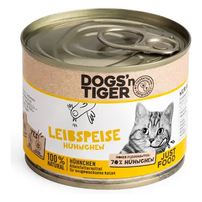 Dogs'n Tiger Senior Cat 6 x 200 g - Prato preferido - frango e salmão