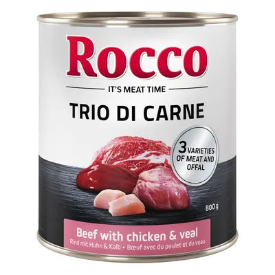 Rocco Classic Trio di Carne - 6 x 800 g - Vaca, frango e vitela