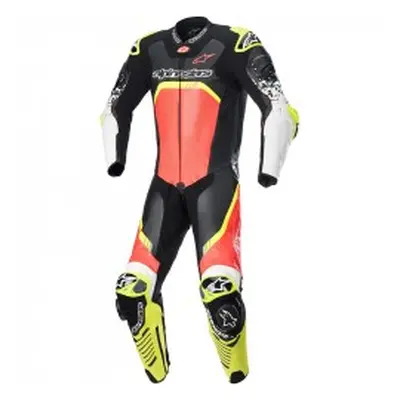 Alpinestars Gp Tech V4 1 Peça 1355 Blk Rd Fl Ye Fl - Tamanho