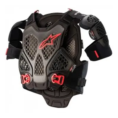 Alpinestars A-6 Chest Protector 1036 Blk Anthr Red - Tamanho