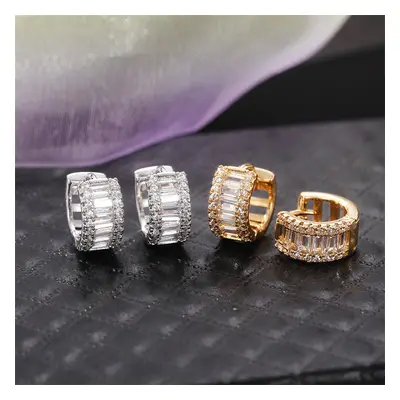 French luxury ear bone clips fashion design full of diamonds zirconia ear buckle men and women u