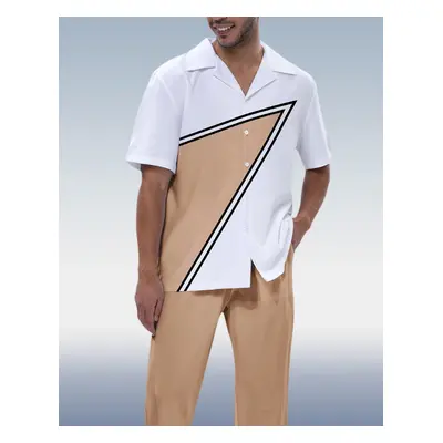 Leisure Suits 004: Stylish Two-Piece Attire for Men