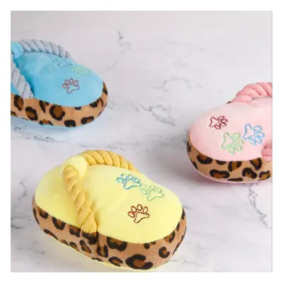 Bite-resistant teething sound pet cat and dog toys supplies plush cotton rope slippers