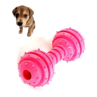 Pet TPR Bite-resistant Toys Safe Non-toxic Dumbbells Molar Toys(Red)