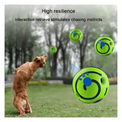 8.8cm Dog Puppy Pet Toy Ball Bite Resistant Sound Relieving Interactive Toys