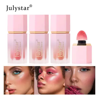 Single color brightening liquid blush rosy expansion color eyeshadow retouching tanning red fema