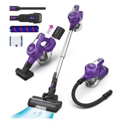 INSE S6T Cordless Vacuum Cleaner: Powerful 28Kpa, 10-in-1, Pet Hair Tool, 45min Runtime